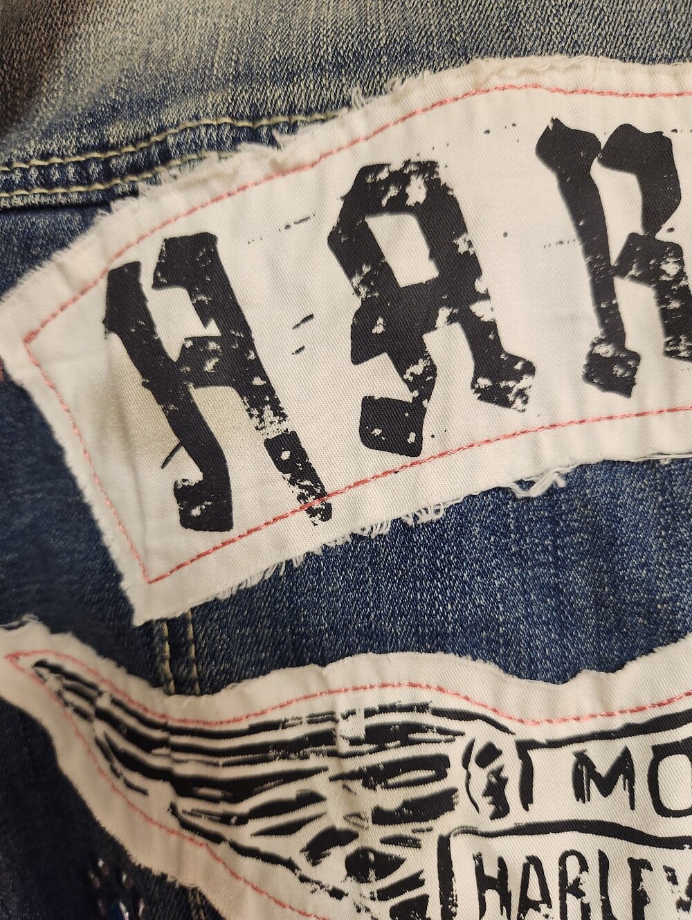 Harley Davidson denim jacket - Picture 3 of 11